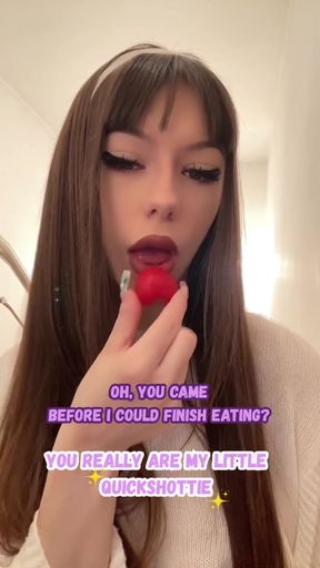 Strawberry eating
