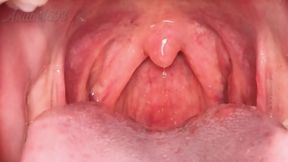 Mouth Fetish Uvula Close I Gag on a Hard BBC