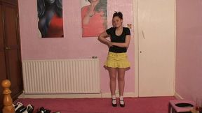 Sophie Trampling Him With Her Cute Shoes & Socks