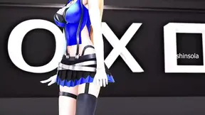 Hentai Mirai Akari Vtuber Undress Dance Mmd 3D Dark Blue Eyes Color Edit Smixix