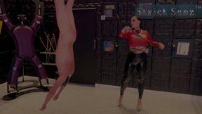 Miss Alessa Milano Bondage Suspended Whipping Hung Upside Down