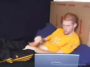 Young Tristian Jacking Off In Bathroom