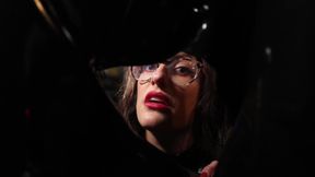 Confined in Latex Sack POV