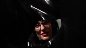 Confined in Latex Sack POV