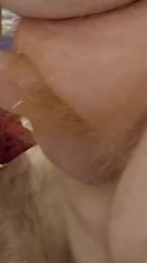 Sucking Daddy in Sweet Shop
