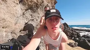 Little Arden And Teeny Ginger - Sex On The Beach With Gorgeous Fit Girlfriend! She Loves To Do It Outdoor