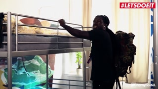 Horny Hostel - At This Hotel Teen Babe Gets BBC From Room Service