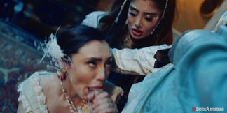 Raunchy tarts emotional xxx scene