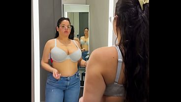 Try On Haul - Thick Big Titty Latina on Dressing Room Cam