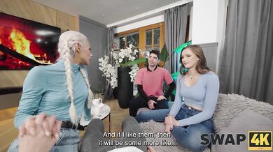 Watch his wife get fucked raw in front of him cuckold POV