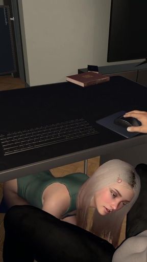 Epic moment from &quot;My girlfriend sucked me off while my wife was nearby l 3d Hentai Animation&quot;