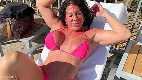 Perving On Milf Alexa Azzona With Huge Juicy Ass By The Pool