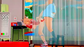 Uma Yields to Forbidden Lust in Neon-Lit Anime Tryst