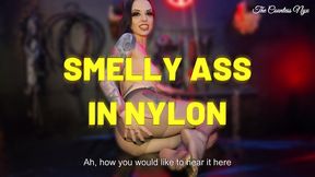 MISTRESS NYX - SMELLY ASS IN NYLON (eng sub)