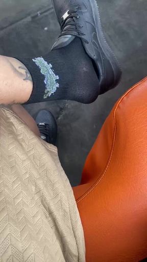 WALKING THROUGH THE CASTLE OF CARTAGENA AND I TAKE OFF MY SHOES TO REST SO THAT YOU CAN WORSHIP MY FEET IN PUBLIC BITCH