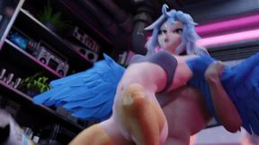 Harpy Papi Stomach Bulged in Reverse