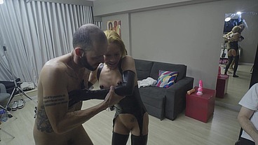Behind the scenes-Vivian lona - Natasha rios - Fisting Battle, 2 naughty girls recive 100% only anal and Dap by 2 monster cocks , atogm ,cum in the ass gape , DAP, high heels,-LXAT10