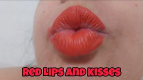 Painting My Lips Bright Red Then Covering the Camera in Kisses