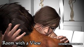 Sexy 3D Gothic Vampire Babe Sucks Cock & Gets Hardcore Pussy Fucking