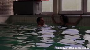 Kittina Ivory swimming