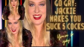 Go Gay: Jackie Makes You Suck 5 Cocks 1080p