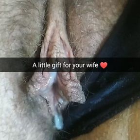 Stranger cums on my wife&rsquo;s pussy! She brings this home afterwards!