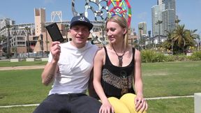 Riley Reyes brings her new boyfriend along to fuck her pussy