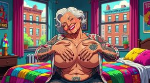 Hot Ai Granny at Home