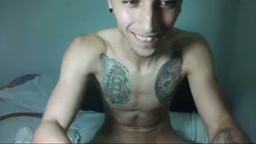 Tatooed Twink Talk to Camera with Shirt