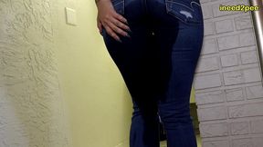 mia hope locked belt prank and peeing her tight jeans