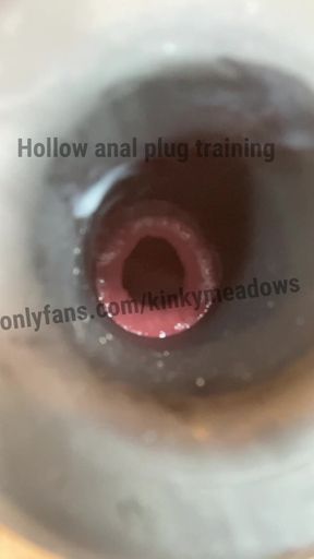 Hollow Anal Plug Training