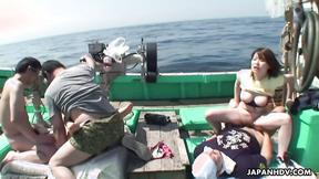 ”Gang bang on their Japanese trawler”