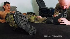 Young Soldier Luke Gets His Soft Feet Worshipped By Ben