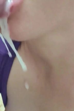 Hot MILF Cum in Mouth Oral Creampie Compilation