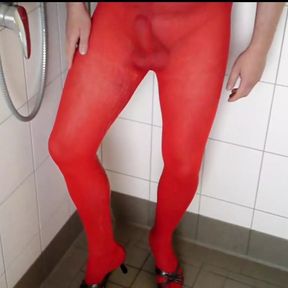 The Red Fine Pantyhose