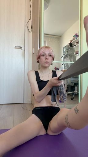 Lingerie petite teen cute babe