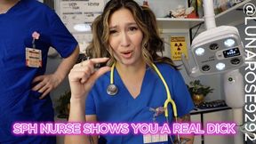 BG Sextape Patient SPH POV you cum in for an exam Naughty Nurse Luna wants to play but discovers how tiny you are! so she brings the doctor in to show you what a real man looks like and how he can satisfy me WAY better than you can with that shrimp