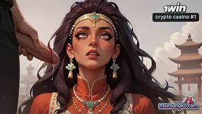 In this scene, a remarkable Asian doll wearing a vibrant cheongsam is consumed by a symphony of the best and muddiest gonzo porn!