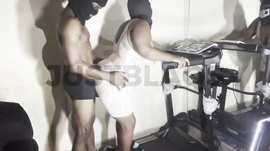 BBW Trainers Gym Gets Packed By Hard Rough Black Dick