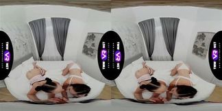 TmwVRnet Bella Angel & Lenna Ross Fantastic trio plays wild games