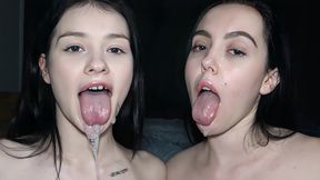 hot girlfriends picked up and fucked hard by 2 big cocks