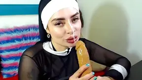 Seductive Chick Thrills While Riding Her Fave Dildo Solo at Home