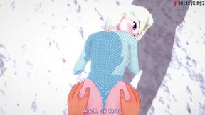 elsa get fucked the night before xmas - red pov - frozen - full & pov on sheer & ptrn: fantasyking3