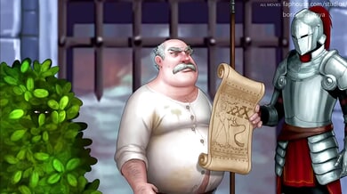 Czech animated fantasy cartoon reveals her nipple in uncensored medieval erotica