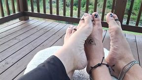 Feet on display