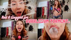 Tied & Gagged For Bubblegum Torment: POV Rope Bondage With Ball Gage, ASMR Bubblegum Chewing & Smacking Noises, Bubble Popping And Gum Stretching - Princess Onyx Kim (4K)