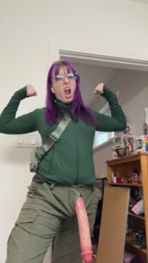 Come watch my play with my new cock