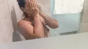 Admiring the neighbor while she showers
