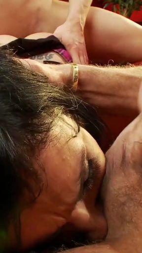 Jaw-dropping moment from &quot;Sexy Waitress in Hot Lingerie and Miniskirt gets fucked by a Old guy and his Big Dick Friend at&quot;
