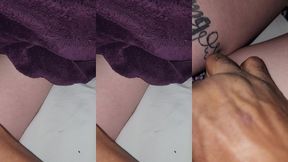 snowbunniebaddie anal plug with laser and dual panty vibrators at the sametime